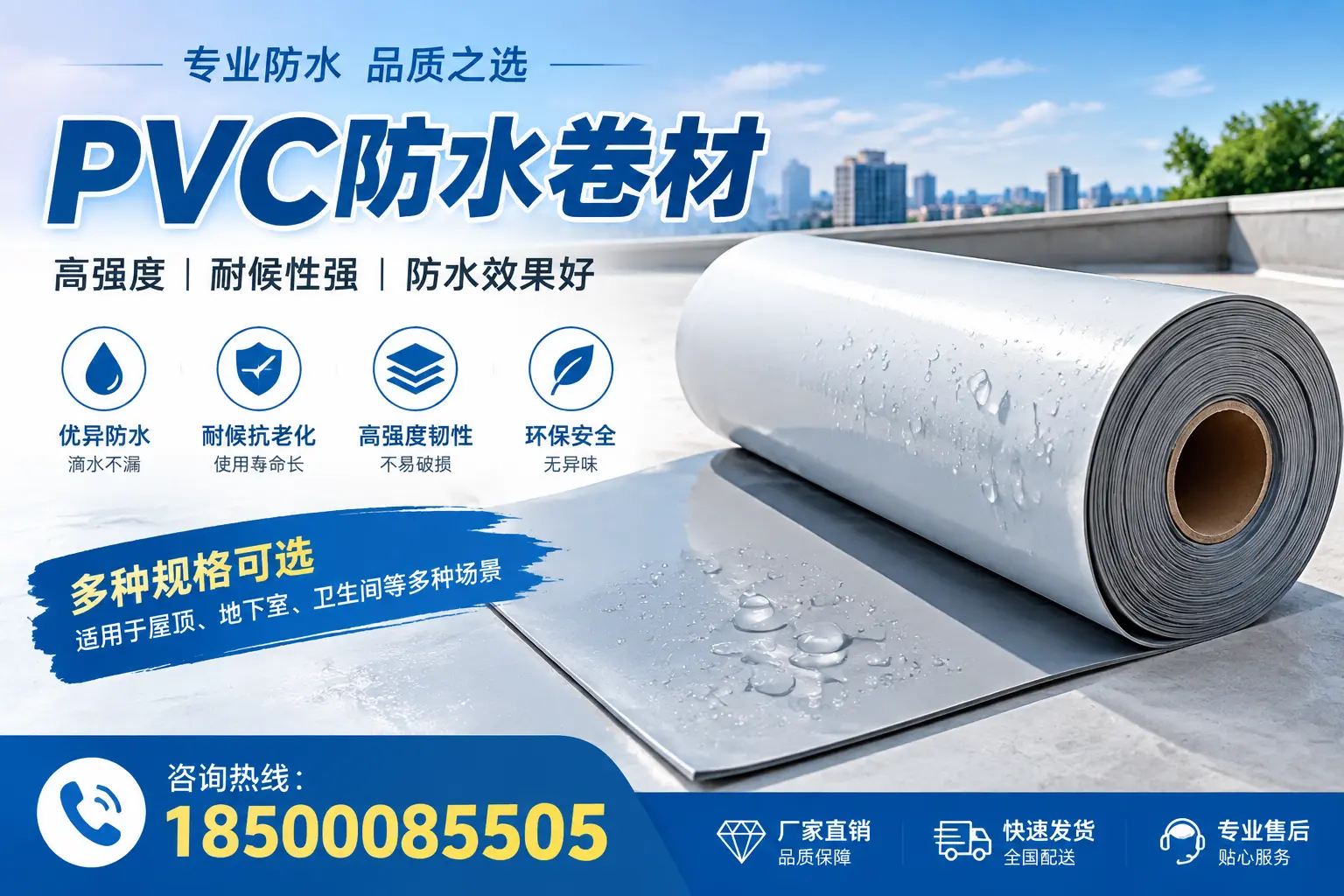 选用PVC防水卷材时需要避开的常见误区，特别是在邢台